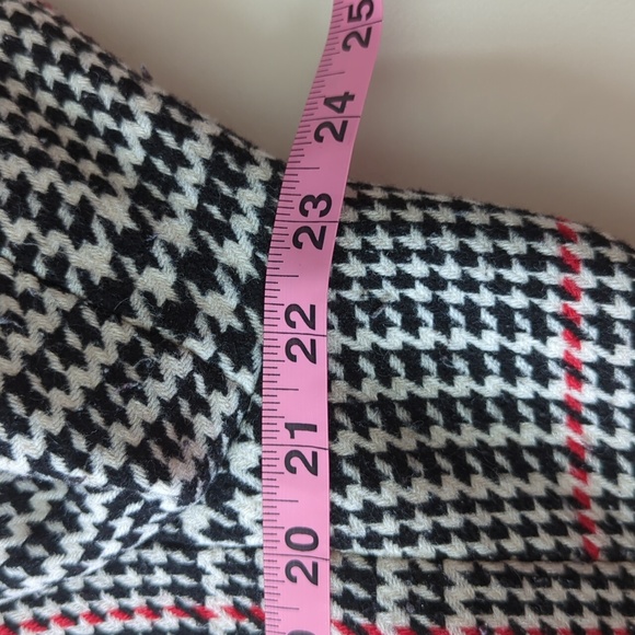 Talbots Black and White Plaid Blazer Houndstooth - Picture 7 of 10